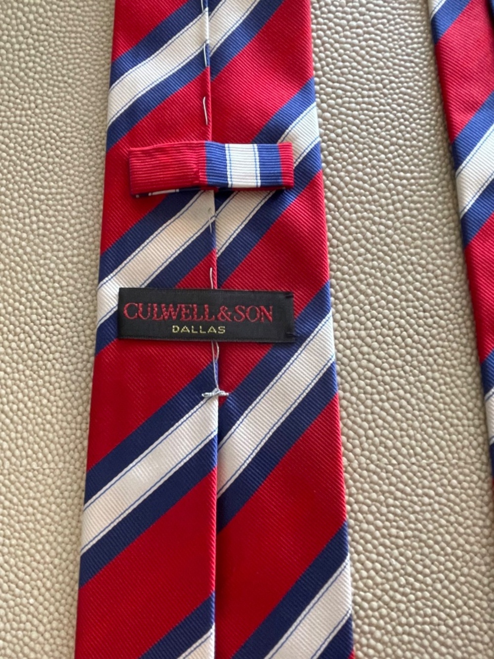 New Culwell & Son Robert Jensen Hand Sewn Silk Tie - Italy